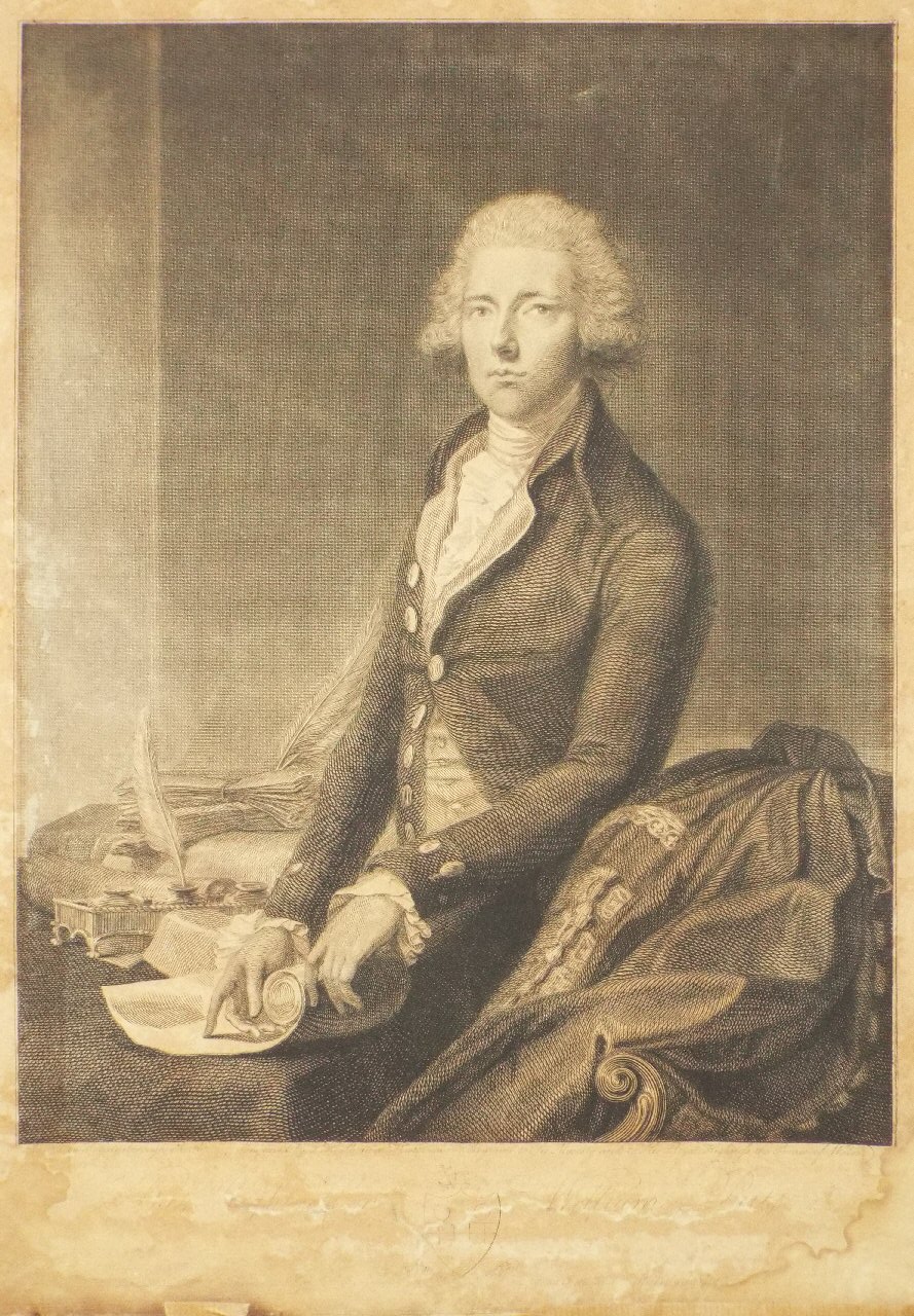 Print - The Right Honble. William Pitt. - Sherwin